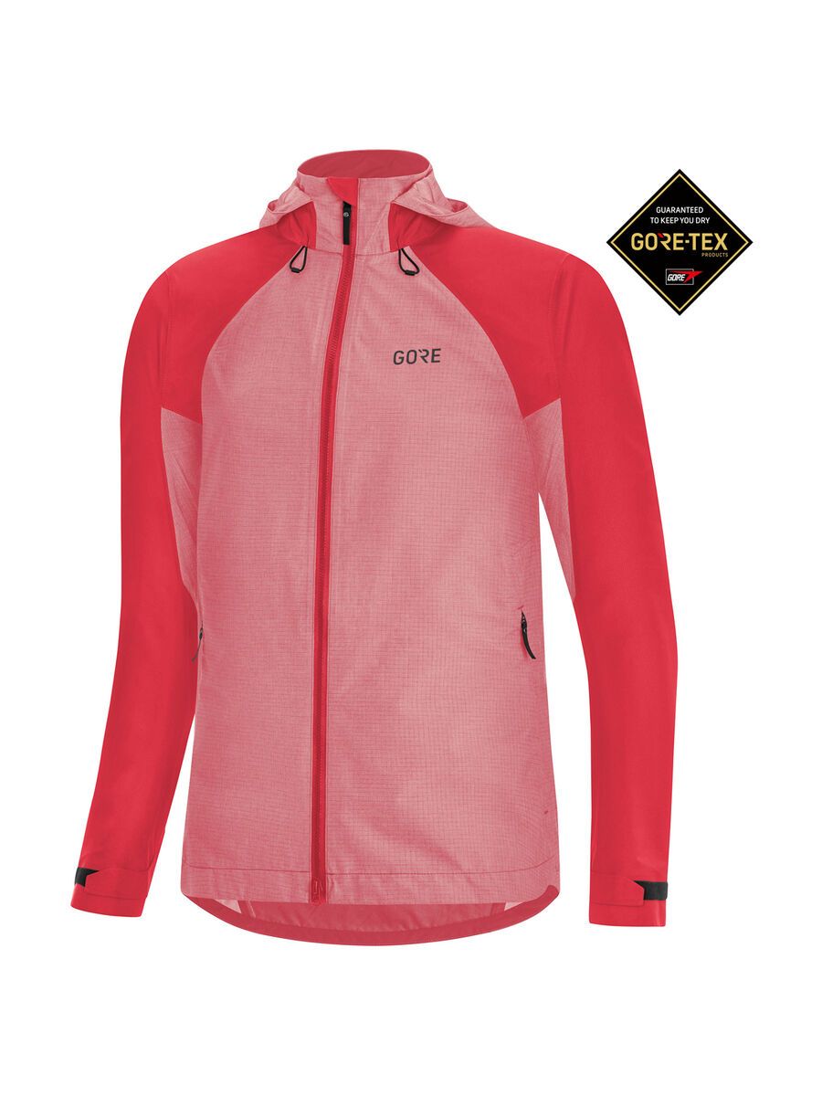 GOREWEAR C5 Damen Gore-Tex Trail Kapuzenjacke, hibiscus pink - Bild 2