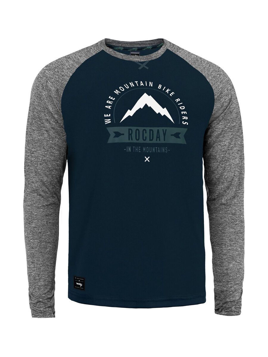 Rocday Mount Long Sleeve Jersey, navy/melange - Bild 1