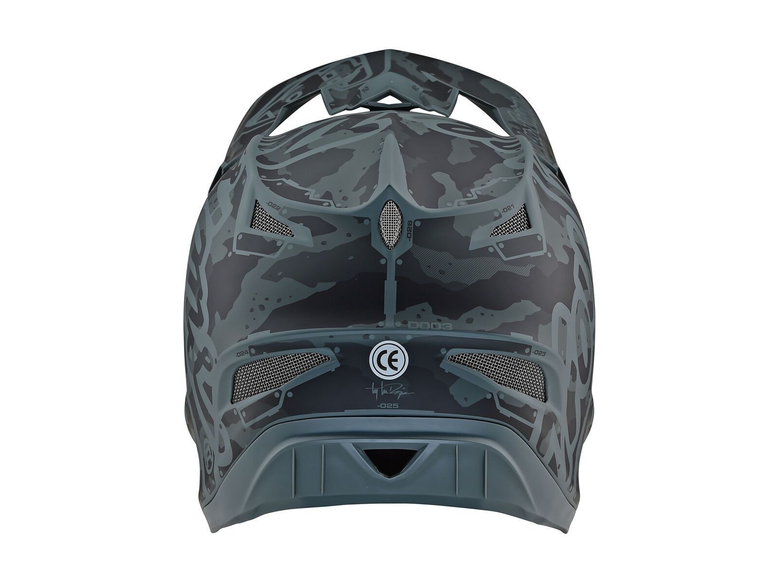 TroyLee Designs D3 Fiberlite Factory Camo Helmet, green - Bild 4