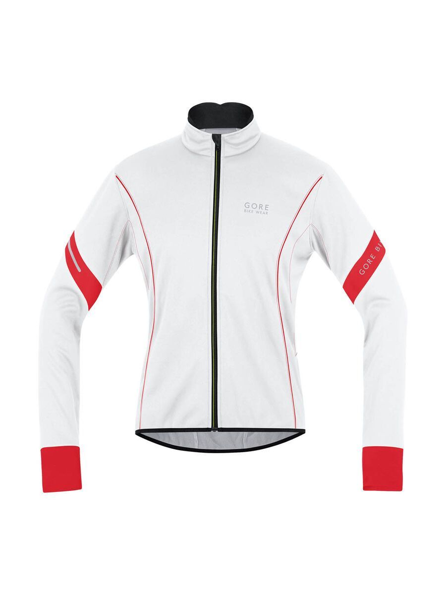 Gore Bike Wear Power 2.0 Windstopper Soft Shell Jacke, white/red - Bild 1