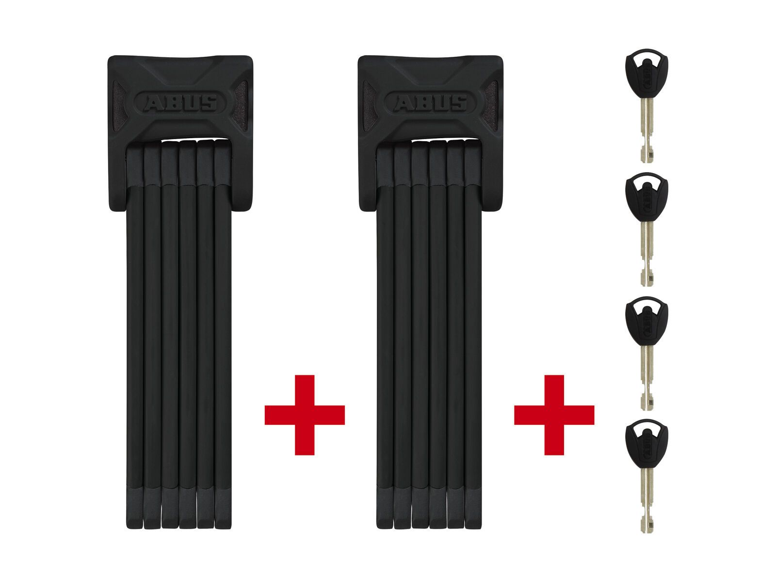 Abus Bordo TwinSet 6000/90, inkl. Halter, black - Bild 1