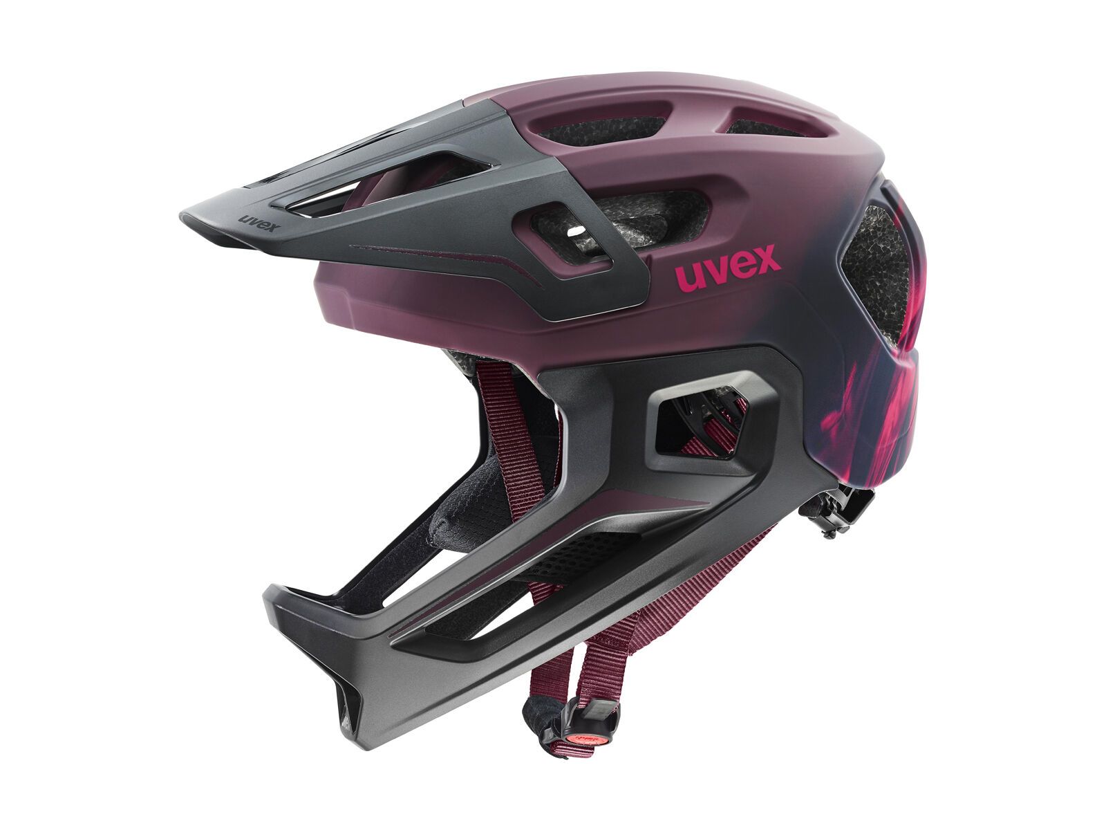 uvex react jr. fullface, cranberry matt - Bild 1