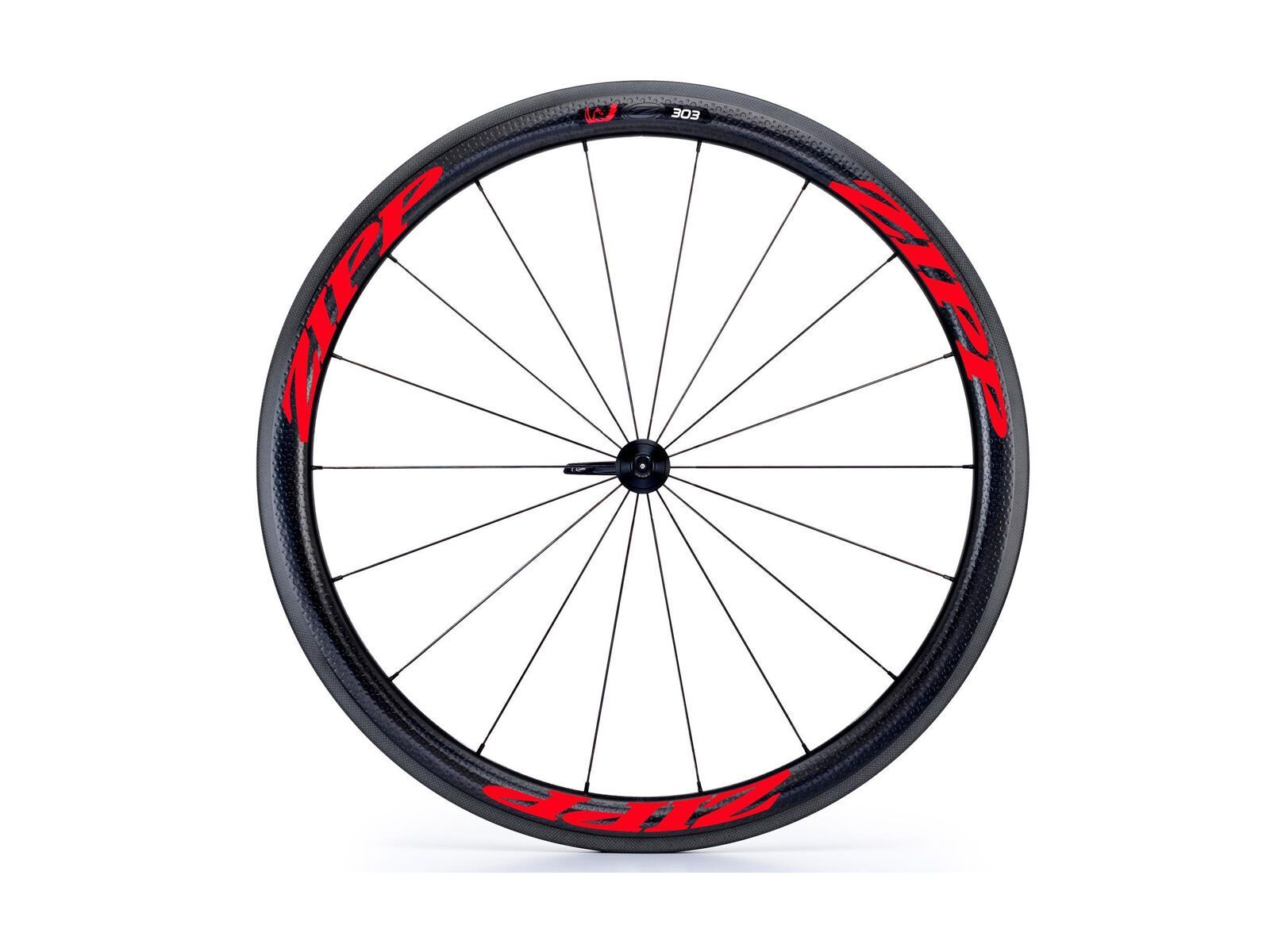 Zipp 303 Firecrest Carbon Clincher, schwarz/rot - Bild 1