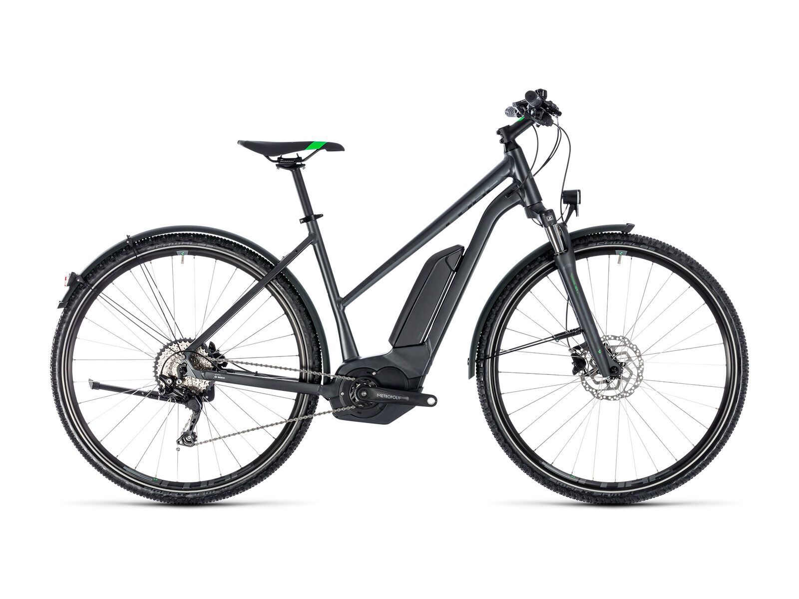 Cube Cross Hybrid Pro Allroad 500 Trapeze, grey´n´flashgreen - Bild 1