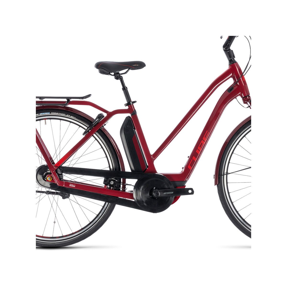 Cube Town Hybrid Pro 400 Trapeze, darkred´n´red - Bild 4