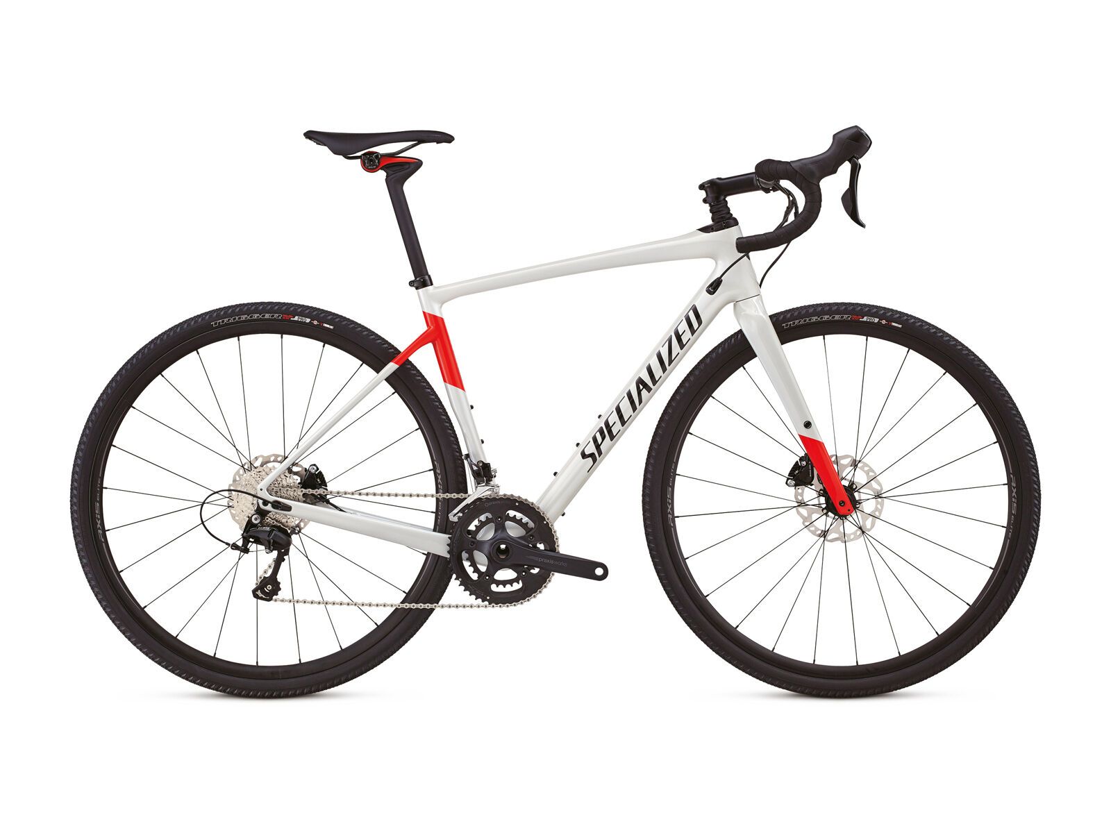 Specialized Diverge Comp, gloss dirty white/rocket red/tarmac black - Bild 1