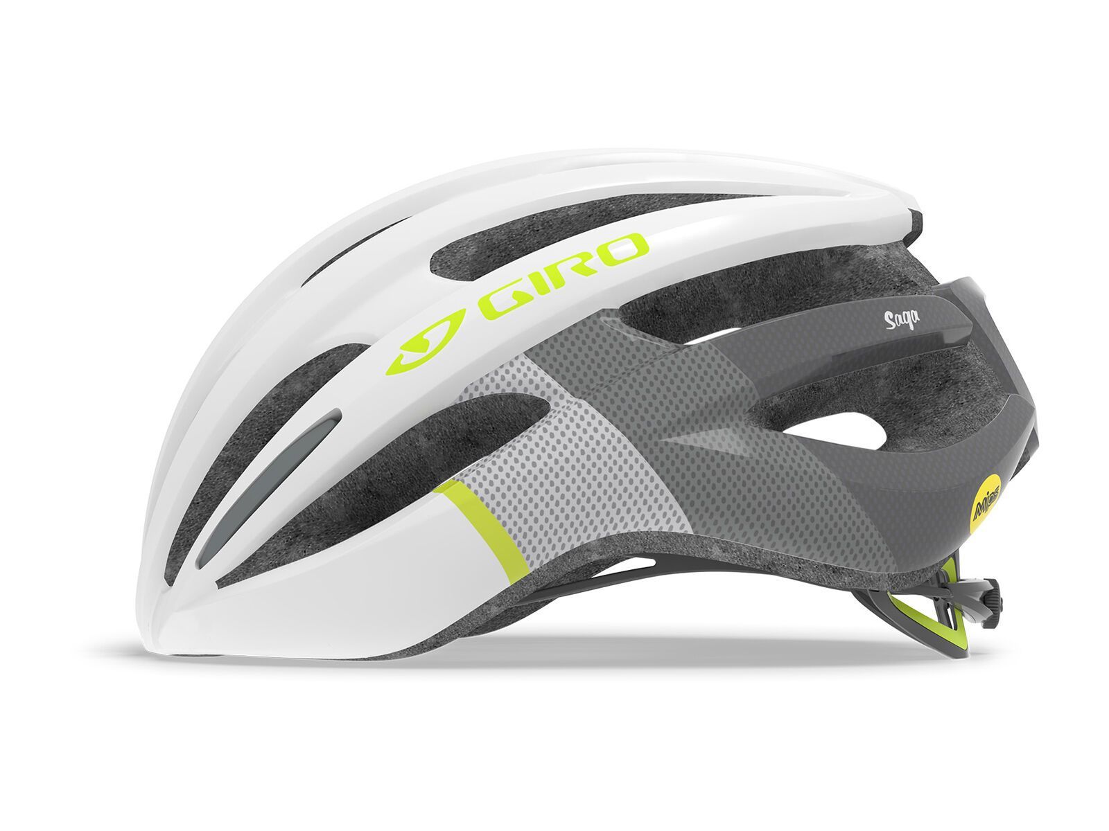 Giro Saga MIPS, matte white/citron - Bild 2