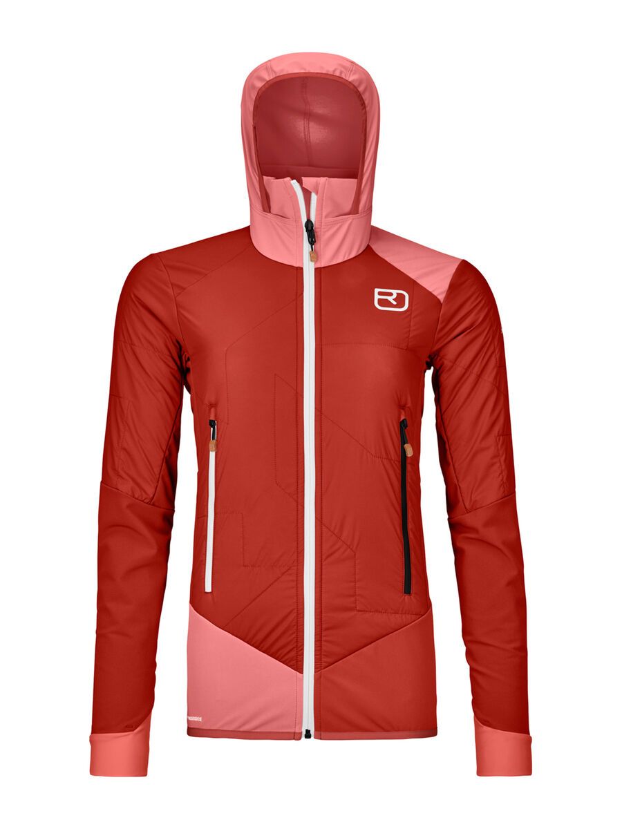 Ortovox Swisswool Col Becchei Hybrid Jacket W, sunset orange - Bild 1