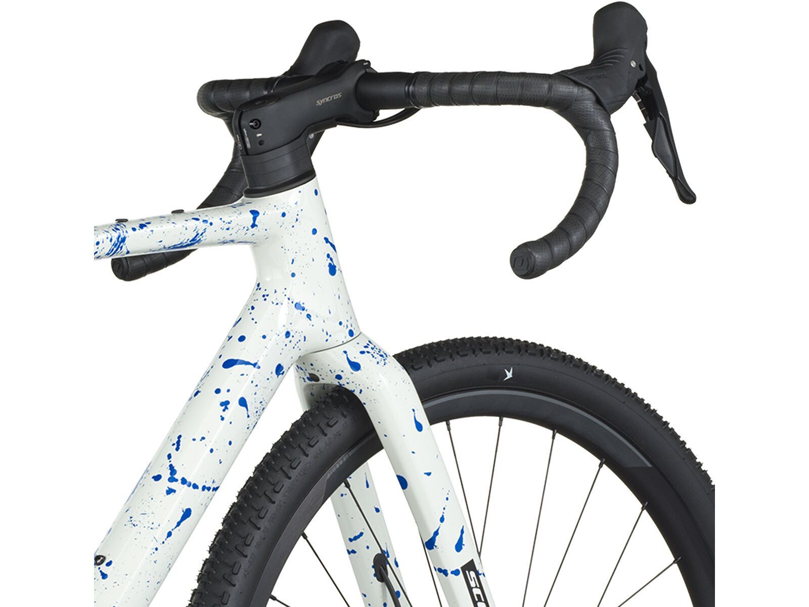 Scott Addict Gravel 30, white/splatter blue - Bild 7