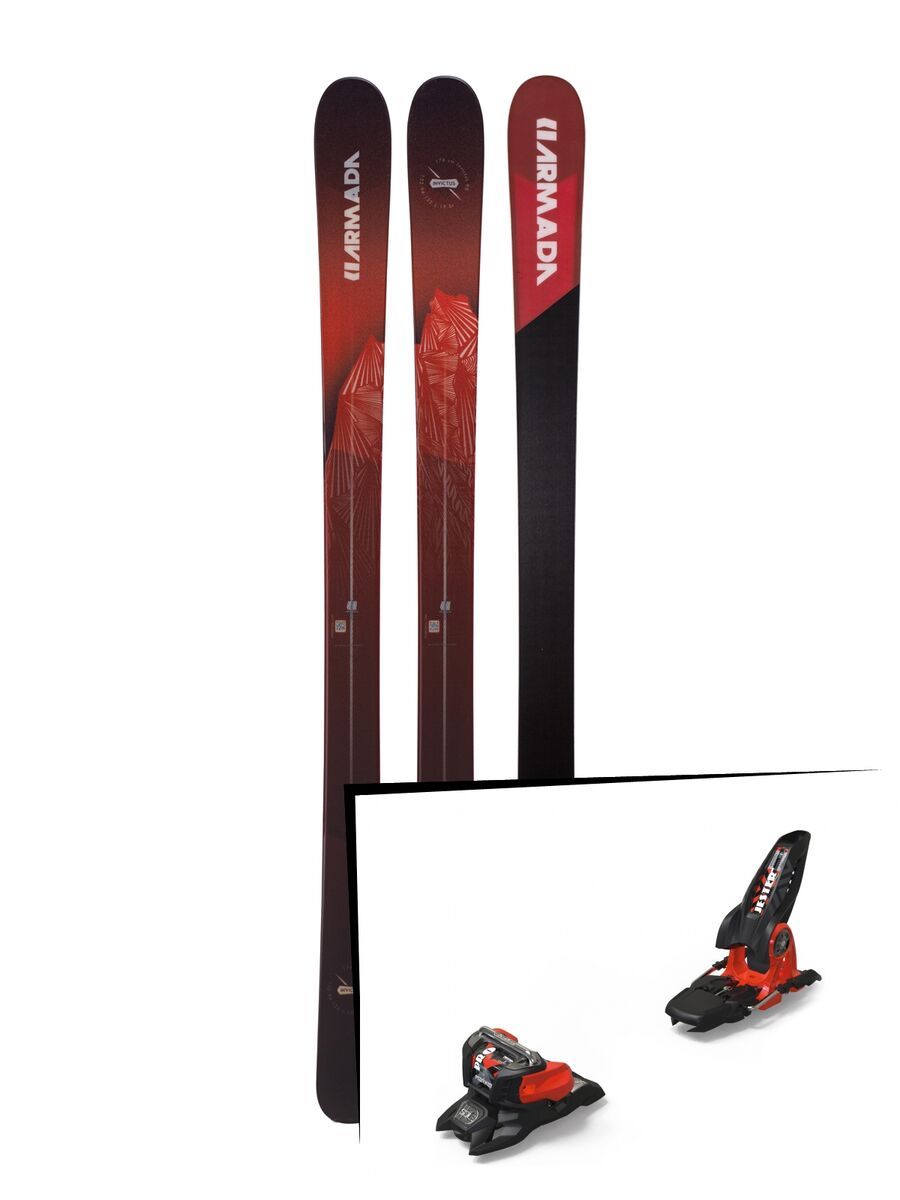 Set: Armada Invictus 95 2019 + Marker Jester 18 Pro ID black/flo-red - Bild 1