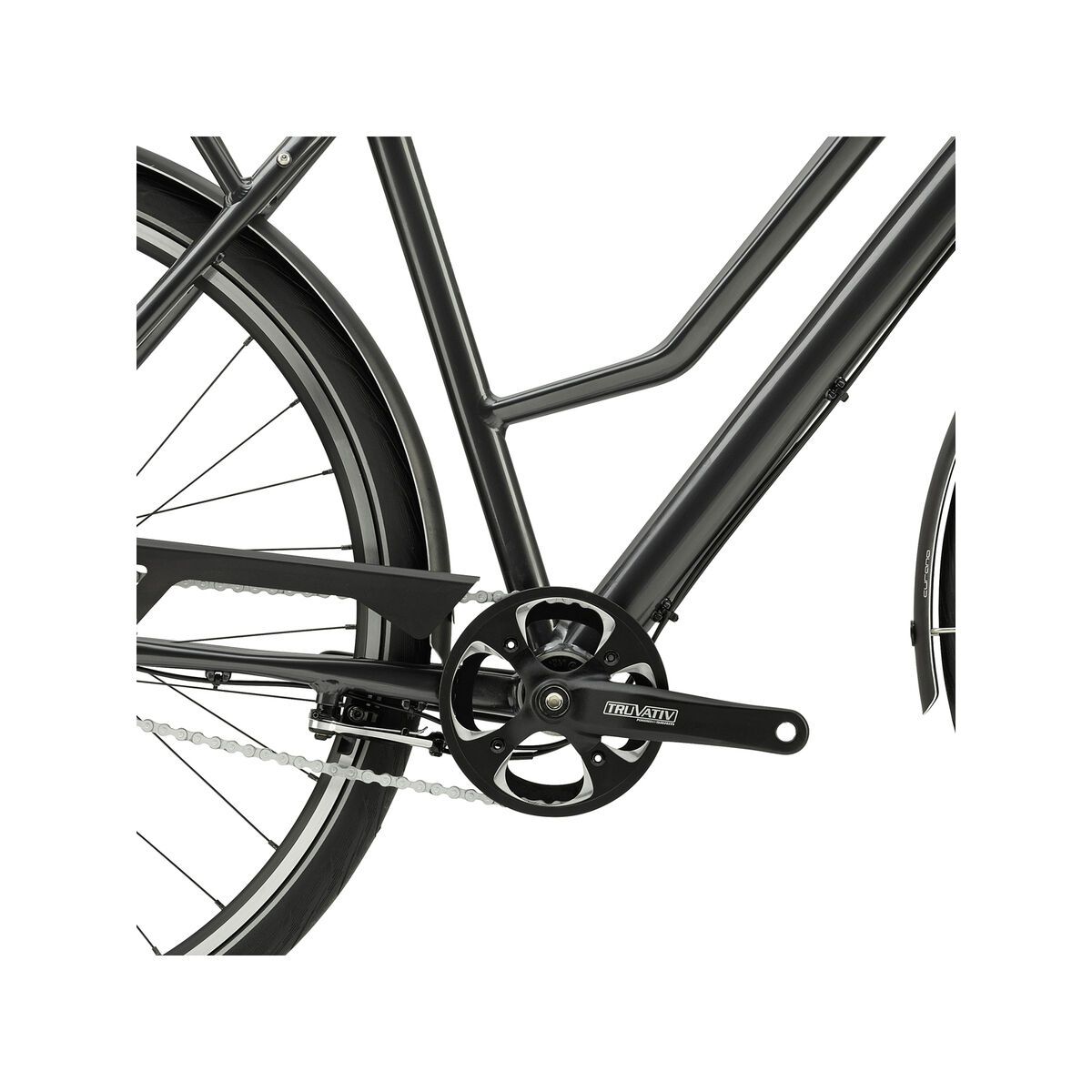 Cannondale Tesoro Mixte 3, matte nearly black w/ gloss jet black details - Bild 3