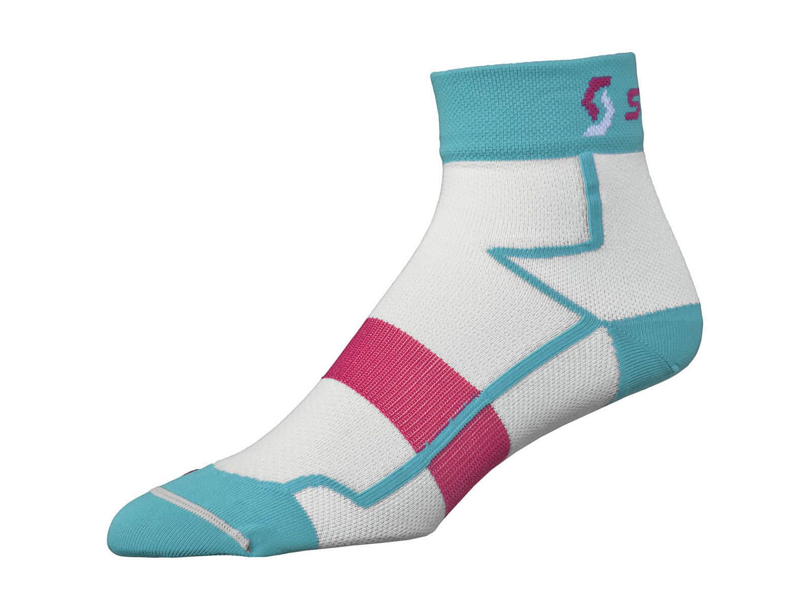 Scott Womens RC Light Socken, white/ocean blue - Bild 1