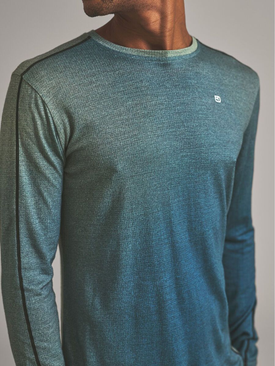 Ortovox 185 Rock'n'wool Print LS M, aop green sage - Bild 5