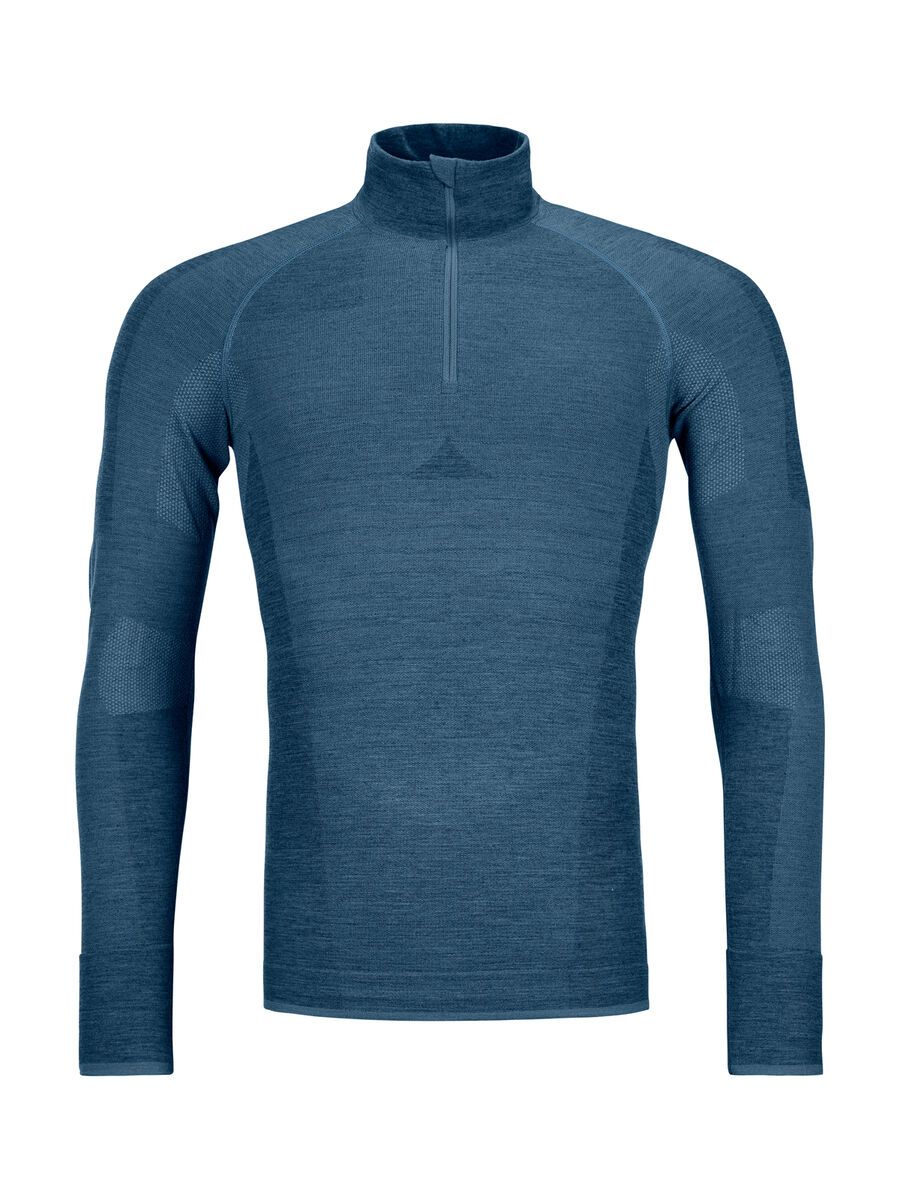 Ortovox 230 Merino Competition Zip Neck M, petrol blue - Bild 1