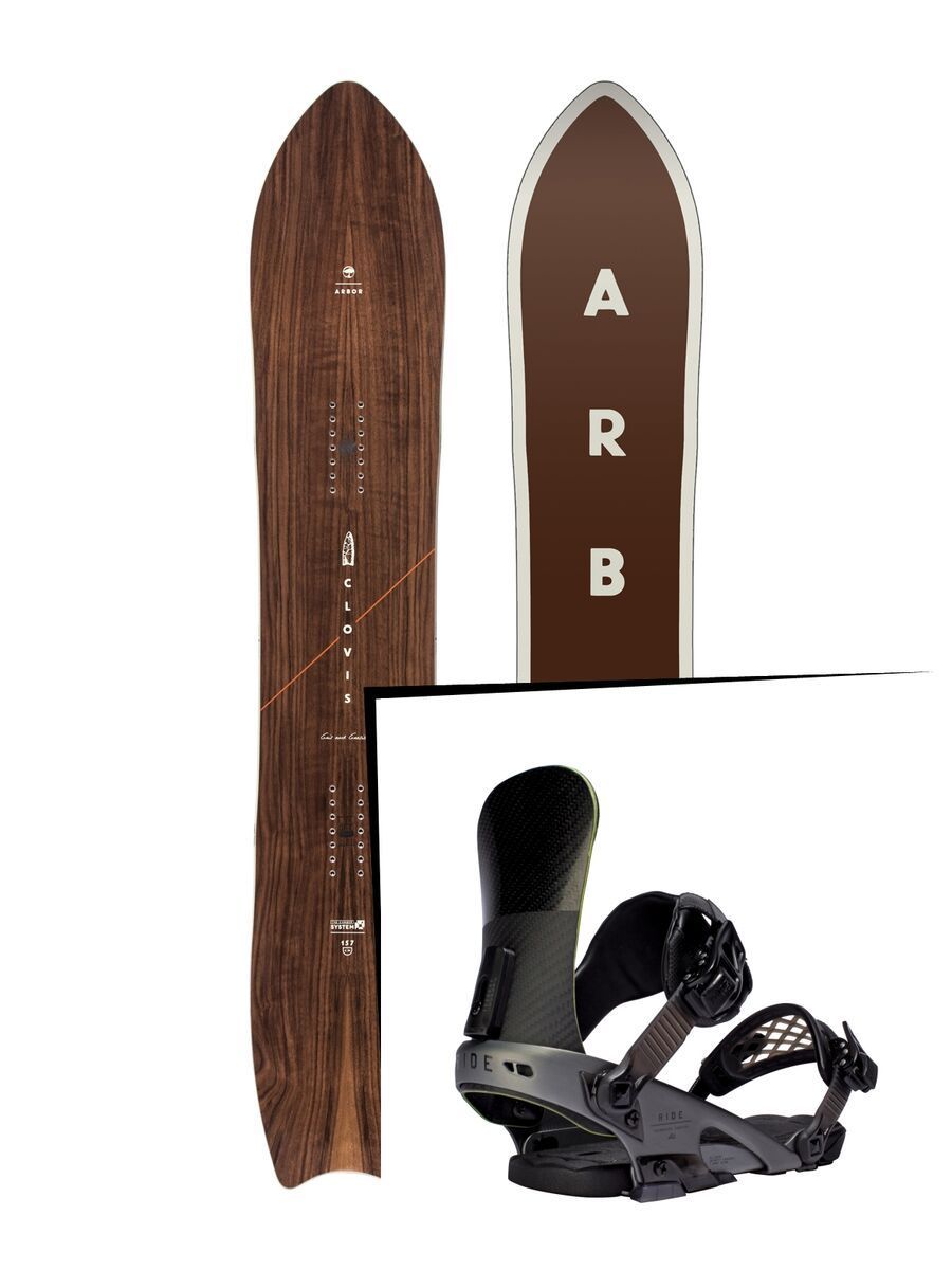Set: Arbor Clovis 2017 + Ride EL Hefe 2016, primer - Snowboardset - Bild 1