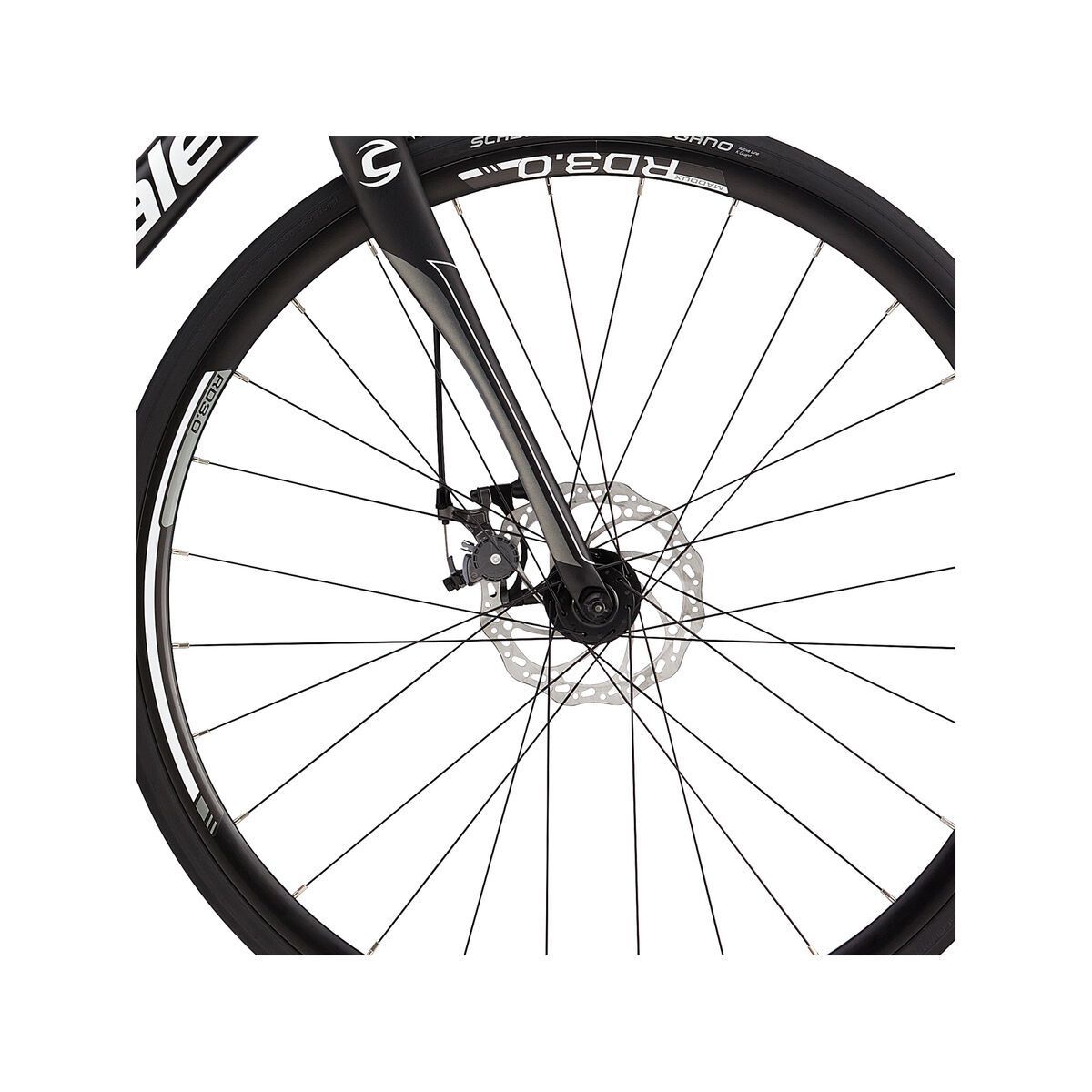 Cannondale Synapse Alloy 105 5 Disc, jet black with nearly black, charcoal grey and magnesium white, matt - Bild 2