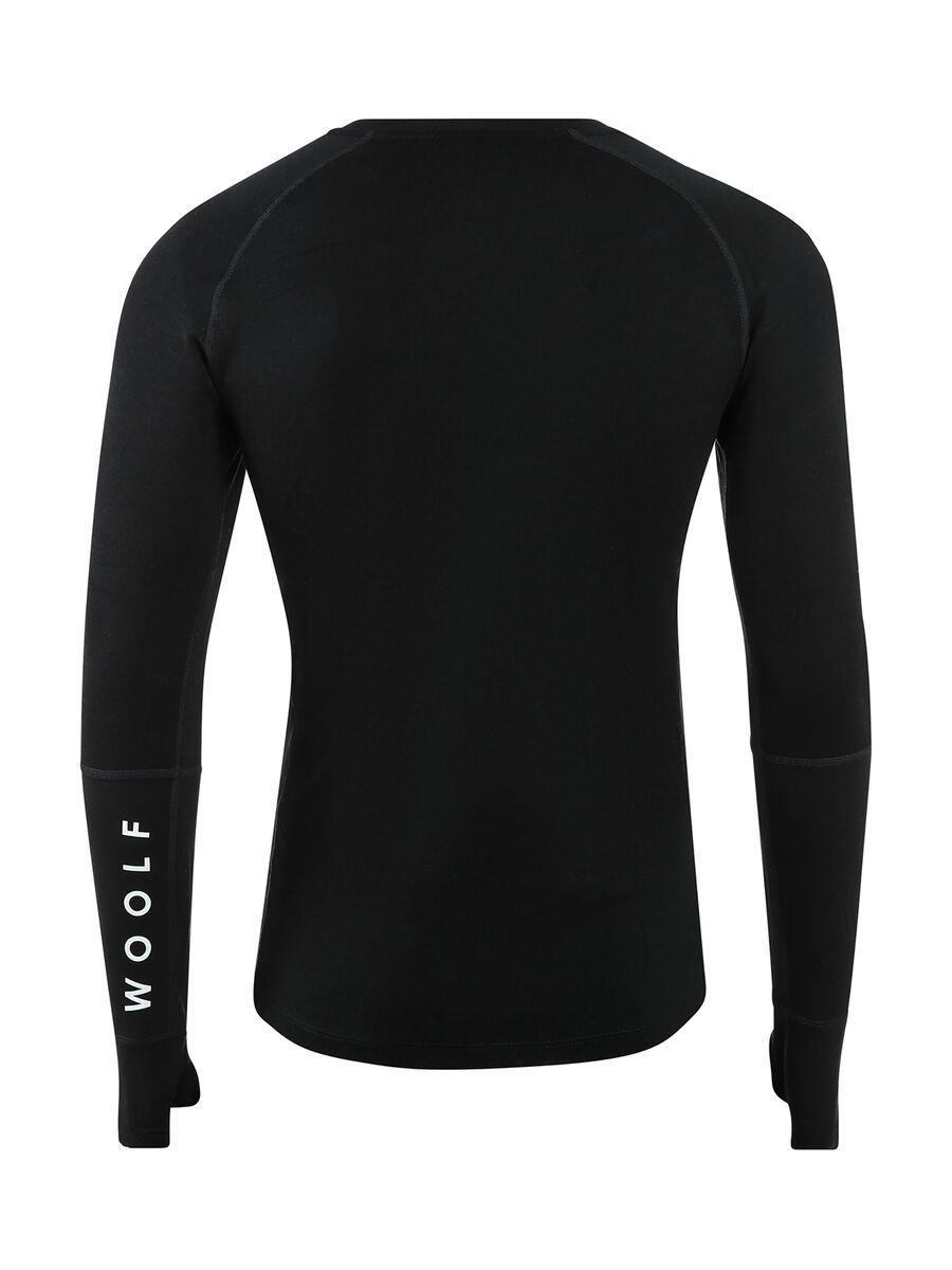 Woolf Merino Svarthetta Performance LS, black - Bild 4