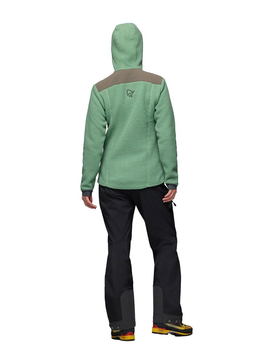 Norrona trollveggen warm3 Zip Hood W's, dark ivy - Bild 5