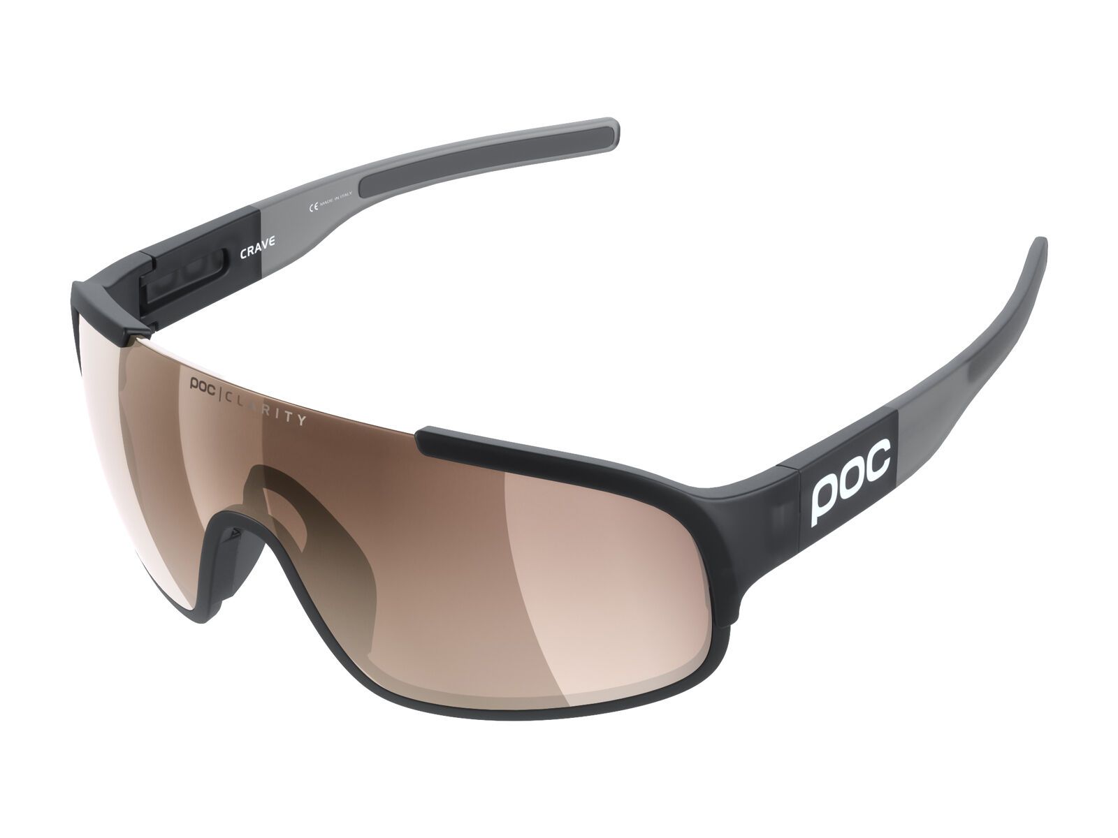 POC Crave, uranium black translucent/grey/Lens: clarity light silver - Bild 1