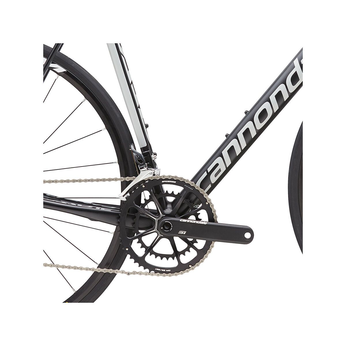 Cannondale CAAD12 Disc Ultegra 3, jet black w/ charcoal grey and primer grey, gloss - Bild 4