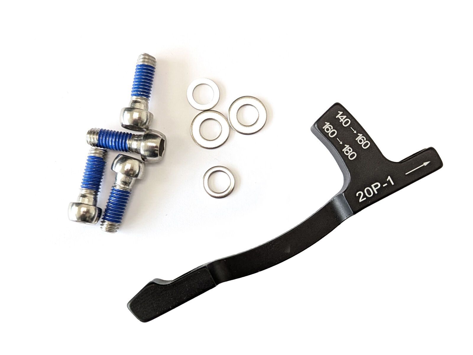 SRAM Scheibenbremsadapter 20P-1 vorne / 180 mm | hinten / 160 mm - Bild 2