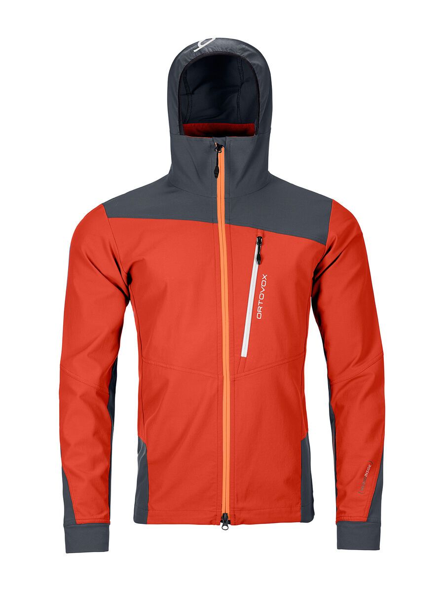 Ortovox Merino Shield Tec Pala Jacket M, crazy orange - Bild 1