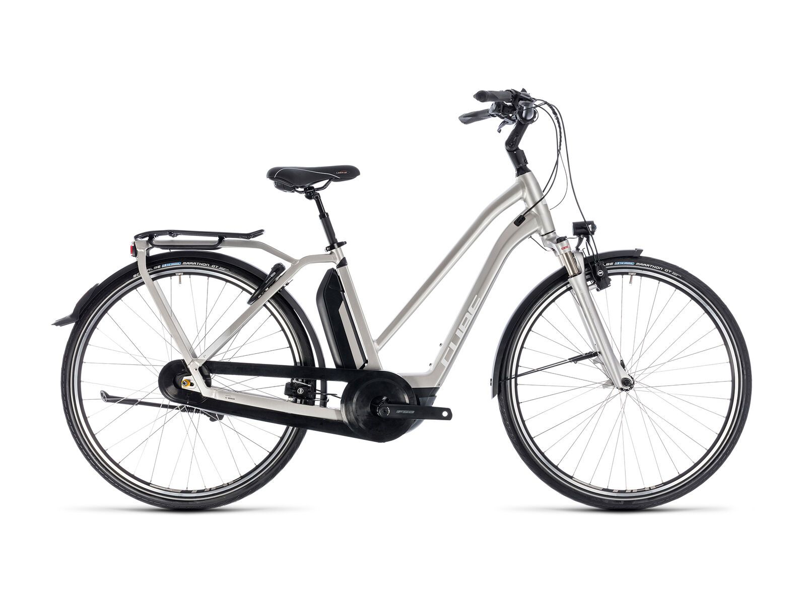 Cube Town Hybrid EXC 500 Trapeze, silver´n´white - Bild 1