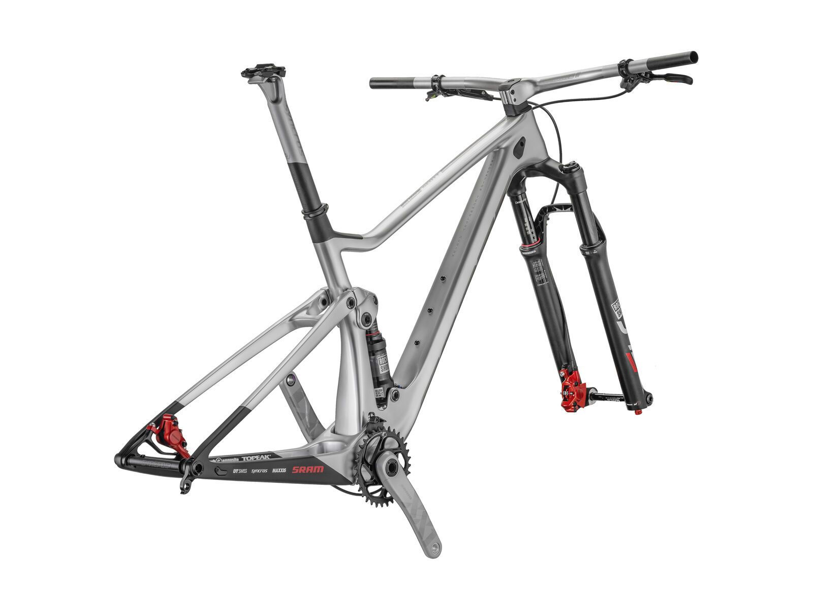 Scott Spark RC 900 WC N1NO HMX Frameset, polished silver/red/black