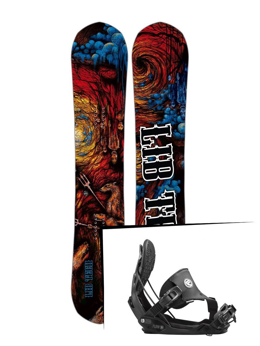 Set: Lib Tech From Hell Hot Knife 2017 + Flow Five Hybrid (1513184S) - Bild 1
