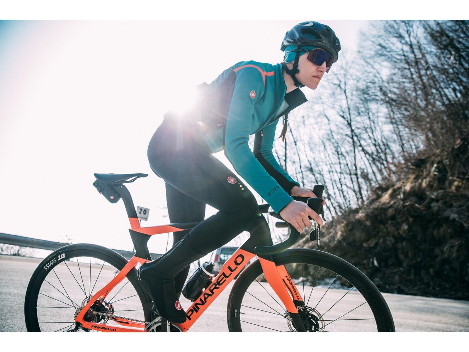 Castelli Alpha RoS 2 W Jacket, teal blue/fiery red-sky blue - Bild 15