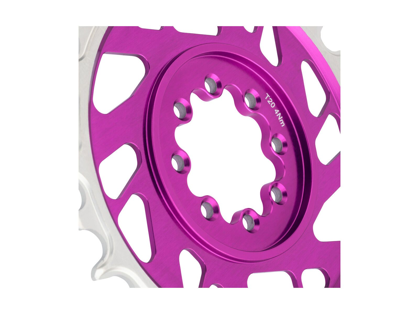Burgtec 3 mm Offset Thick Thin Chainring SRAM 8-Bolt, purple rain - Bild 3