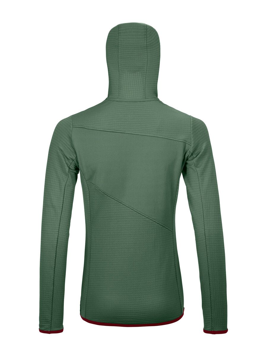 Ortovox Merino Fleece Grid Hoody W, green forest - Bild 2