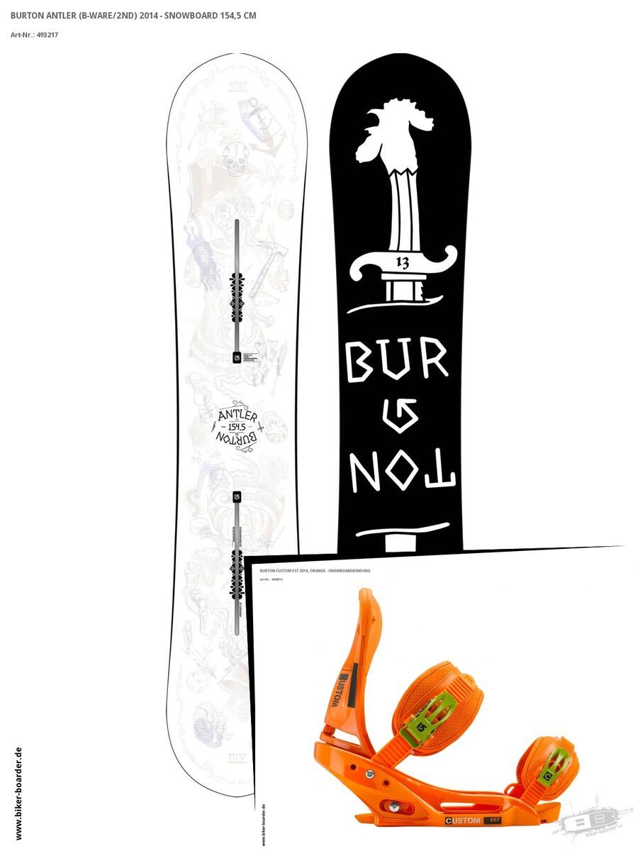 Set: Burton Antler  +  Custom EST (493891S) - Bild 1