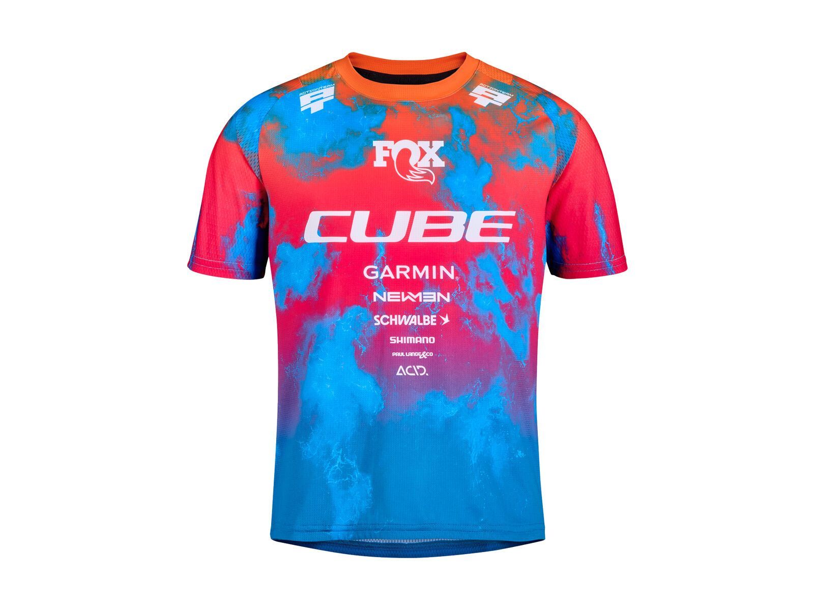 Cube MTB Trikot Rookie X Actionteam kurzarm, blue´n´pink´n´orange - Bild 1