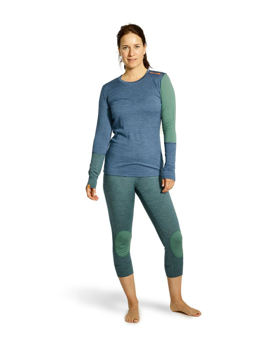 Ortovox 185 Merino Rock'n'Wool Long Sleeve W, night blue blend - Bild 2