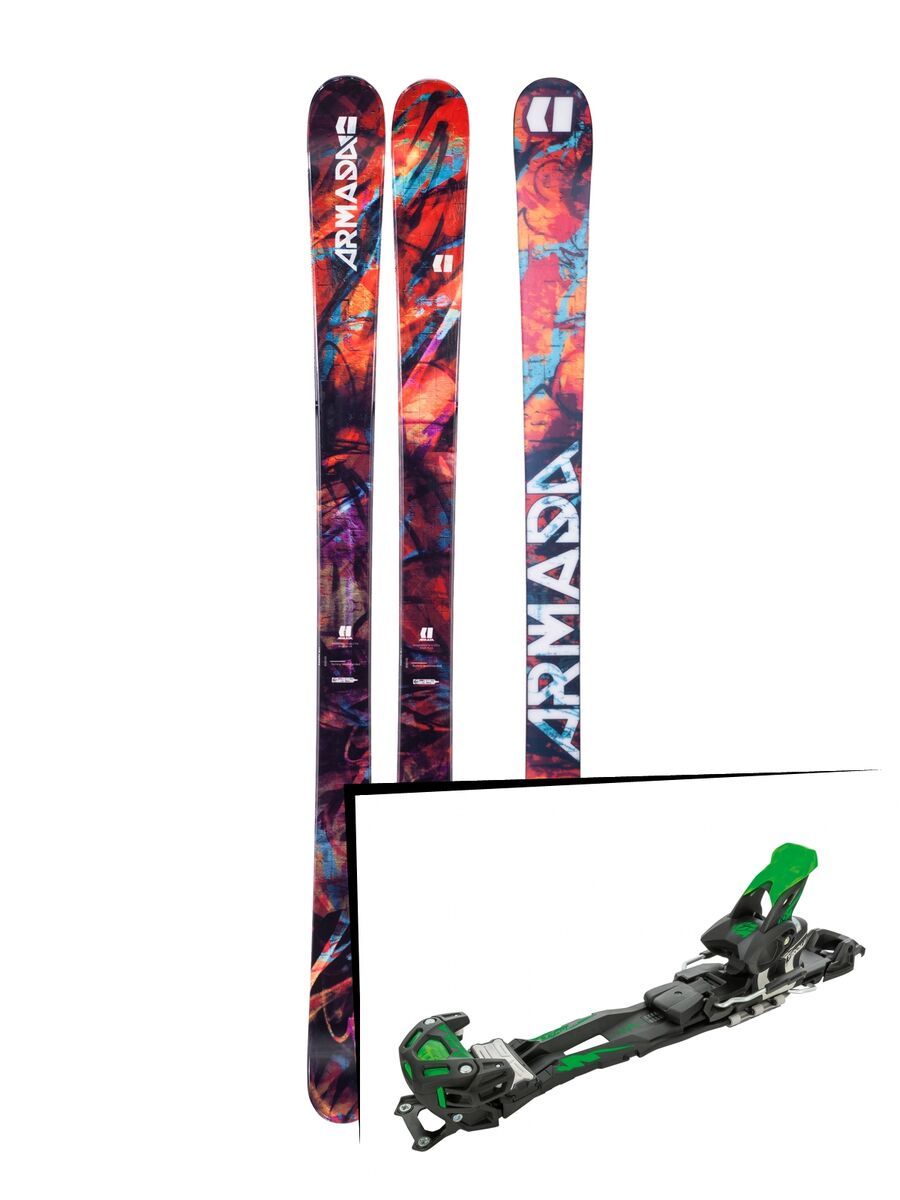 Set: Armada Arv 84 2018 + Tyrolia Adrenalin 16 solid black flash green - Bild 1