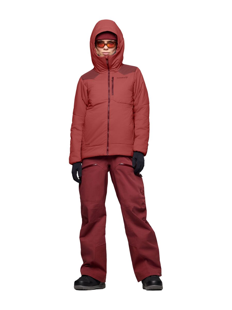 Norrona tamok thermo80 Zip Hood W's, cowhide/port - Bild 5