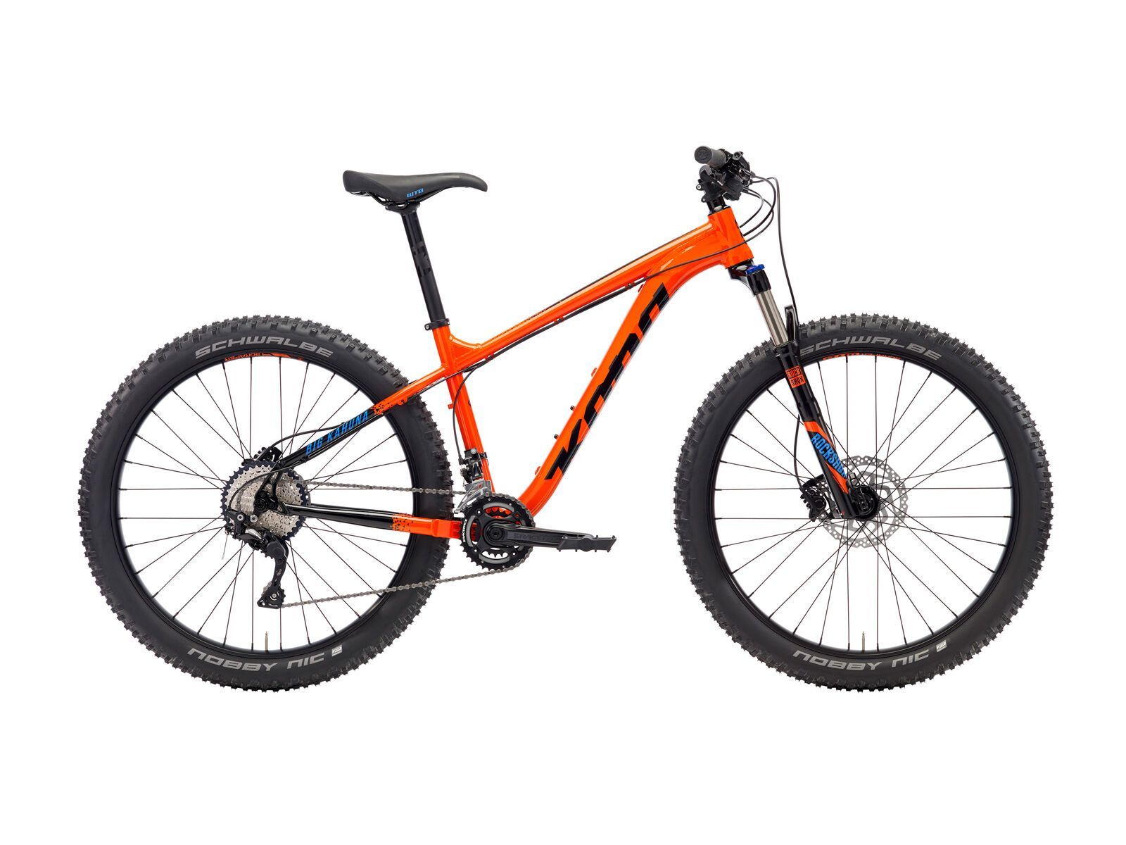 Kona Big Kahuna, gloss hot orange & black w/ black & blue decals - Bild 1