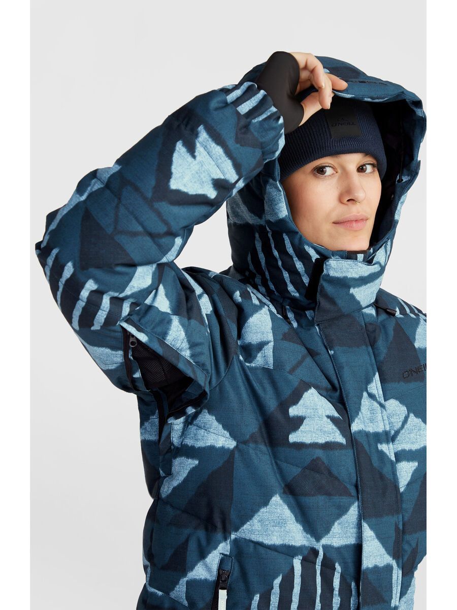 O’Neill Z.E.N. Puffer Hybrid Jacket Women, blue triangle ikat - Bild 8