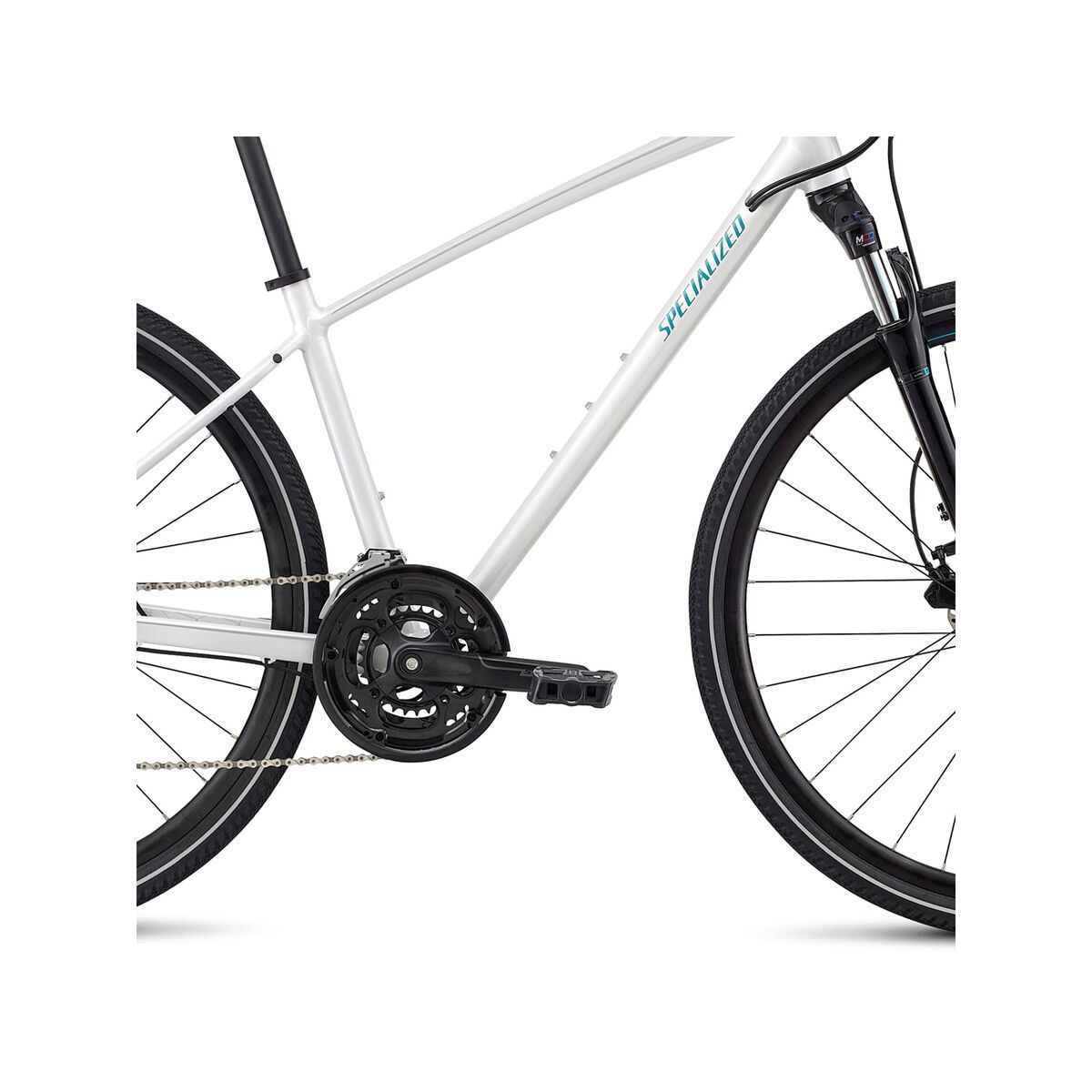 Specialized Ariel Disc, metallic white silver/flake silver/turquoise - Bild 3