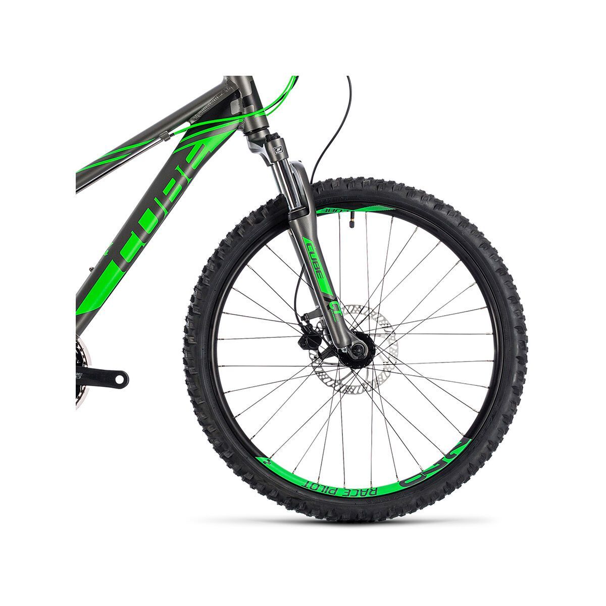 Cube Kid 240 Disc, grey´n´flashgreen - Bild 3