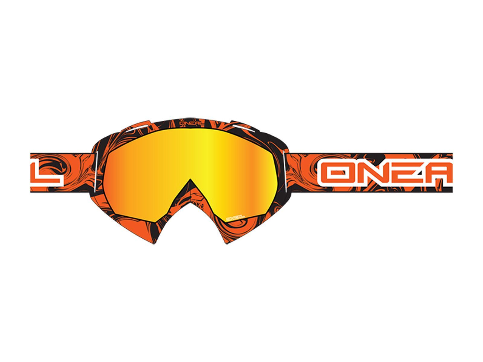 ONeal B-Flex Hendrix, black orange/lens: clear - Bild 1