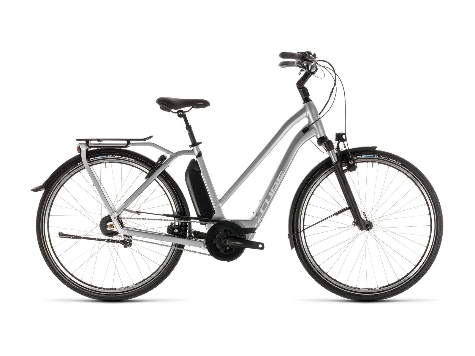 Cube Town Hybrid SL 500 Trapeze, silver´n´white - Bild 1