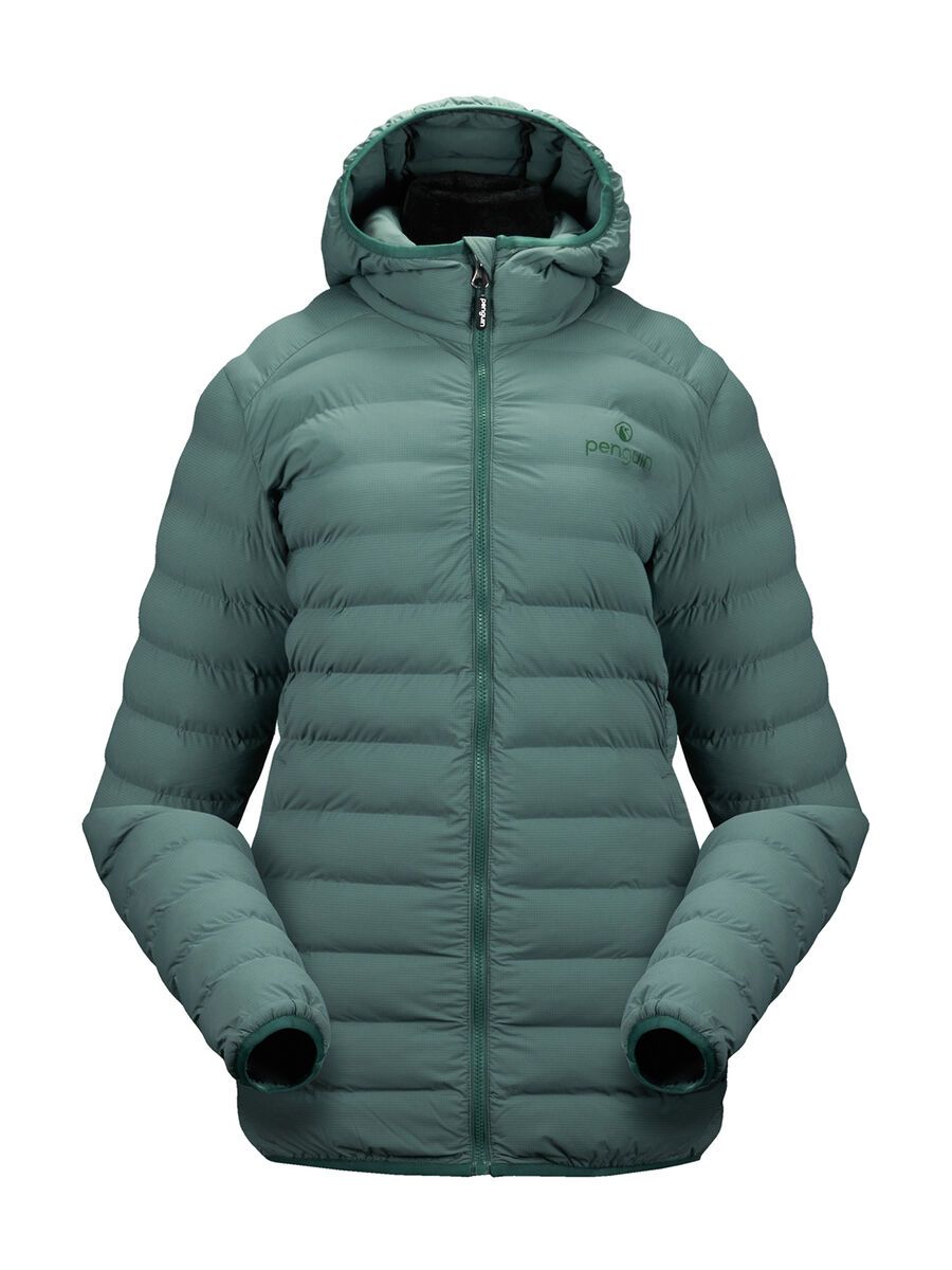 Penguin Frauen Fiberball Isolations-Jacke mit Kapuze, fender green - Bild 1
