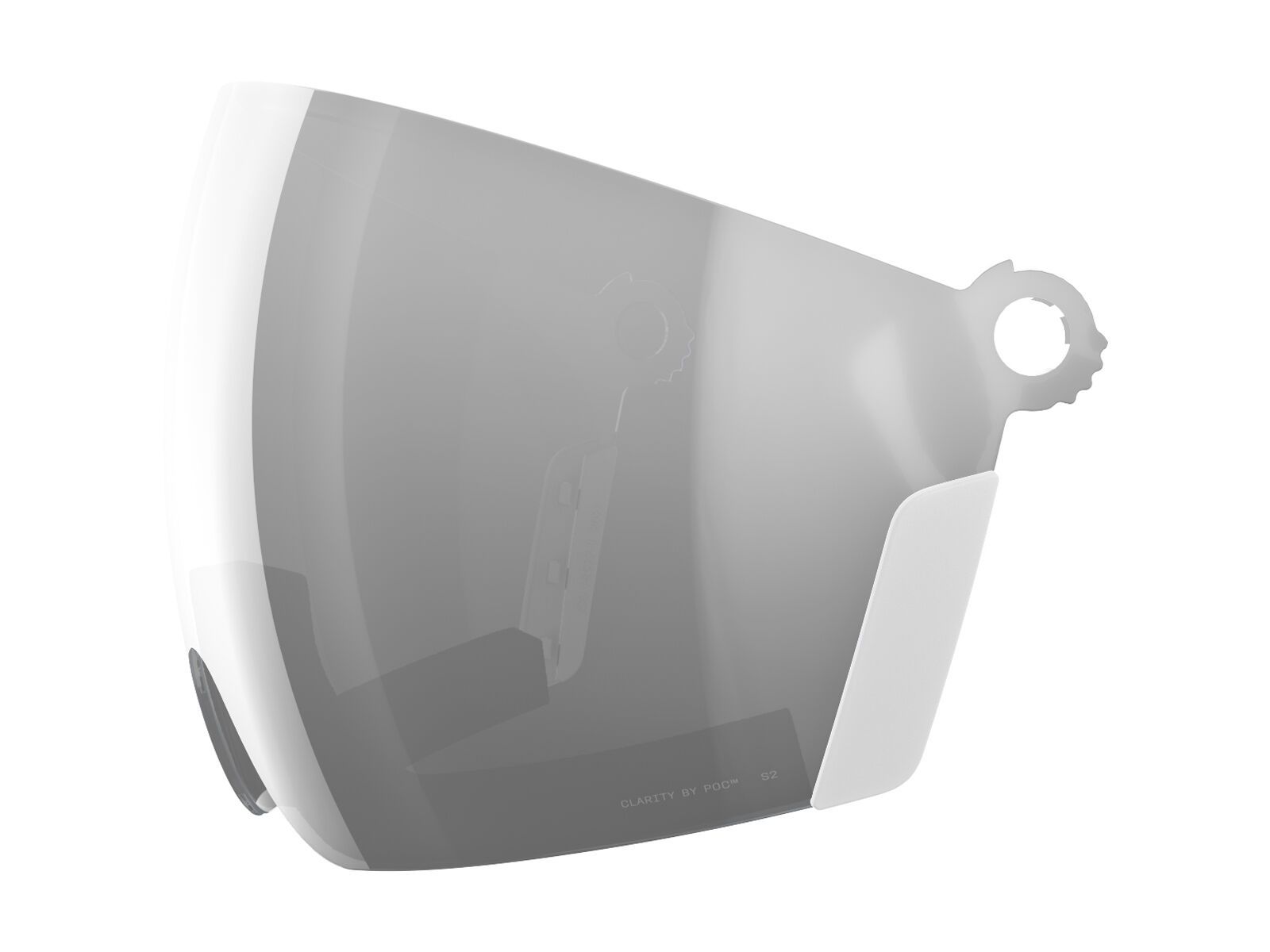 POC Obex Visor Spare Lens, Clarity Universal / Partly Sunny Silver - Bild 1