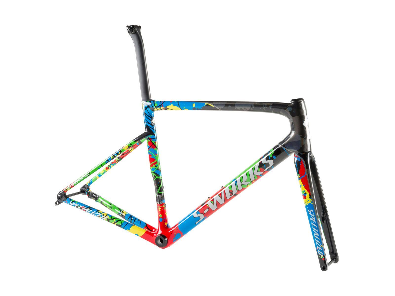 Specialized S-Works Tarmac Disc Frameset WC, gloss carbon/flo red/white - Bild 1