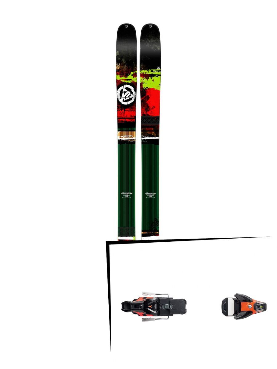 K2 SKI Set: Shreditor 102 2015 + Salomon STH2 WTR 16 - Bild 1