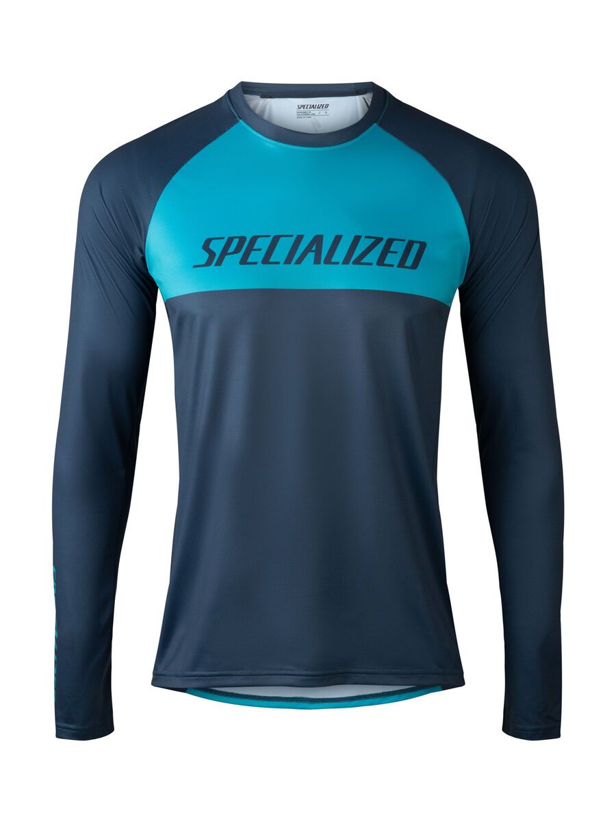 Specialized Demo Pro Longsleeve Jersey, aqua/cast blue block - Bild 2
