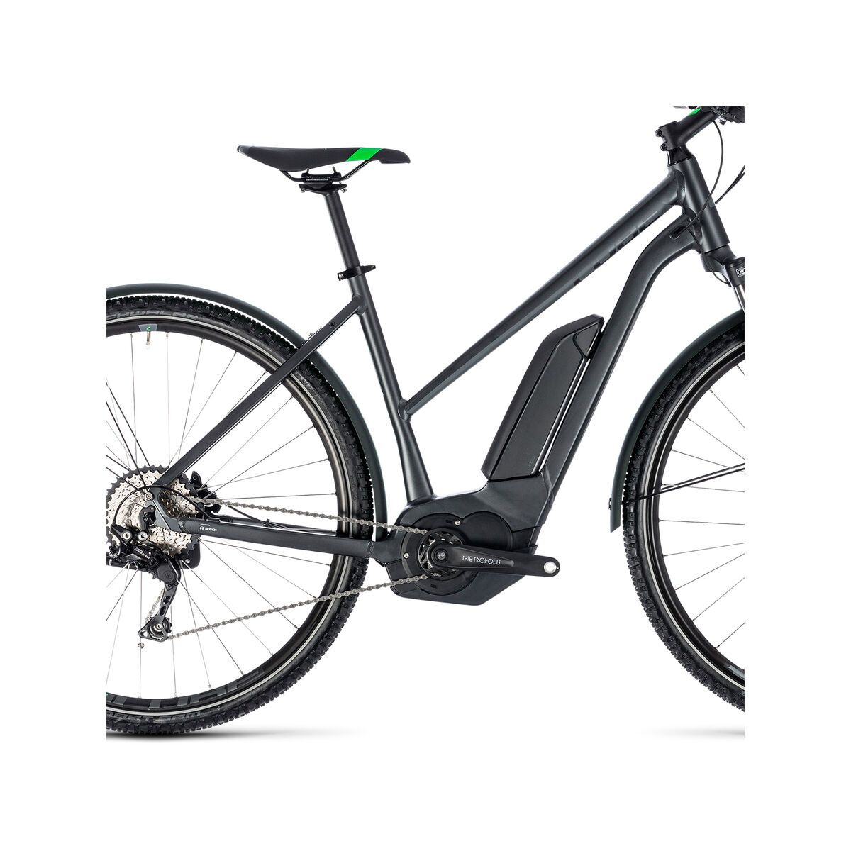 Cube Cross Hybrid Pro Allroad 400 Trapeze, grey´n´flashgreen - Bild 4