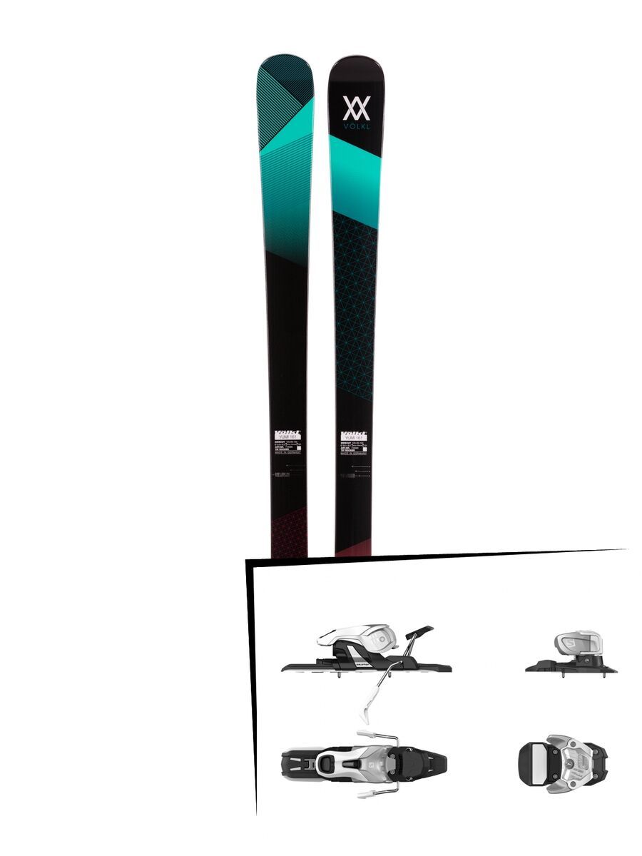 Set: Völkl Yumi 2017 + Salomon Warden 11 90 mm, silver white - Skiset - Bild 1